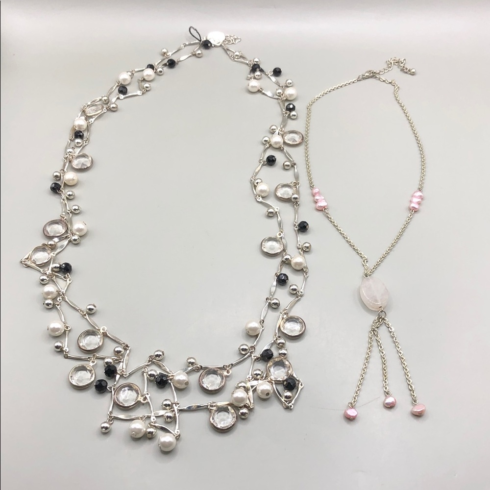 Curated Bundle Whbm Double Layer Long Necklace Y … - image 2